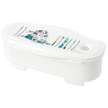 スケーター　ゆでパスタ調理ケース　ムーミン　キッチン　Moomin 　リトル ミイ　レンジ調理
