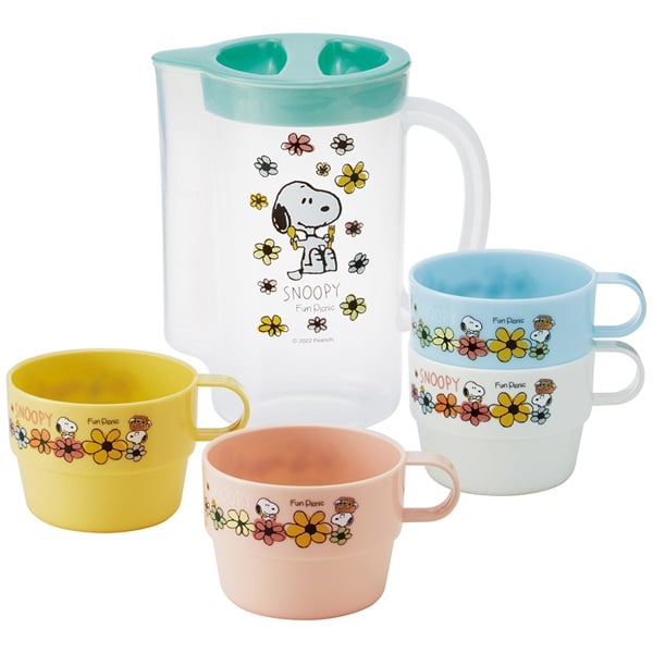 スケーター ケース付スタッキングコップ スヌーピー PEANUTS SNOOPY