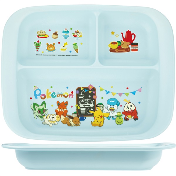 スケーター　ＰＰ製ランチプレート　ＰＫＭ　ＨＰＣａｆｅ　ポケモンカフェ　ピカチュウ(XP7AG)