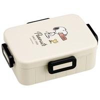 SNOOPY♥お弁当箱 スケーター 4点ロックランチボックス スヌーピー バッジ PEANUTS