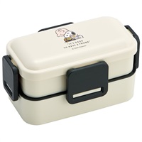 スケーター　２段ふわっと弁当箱　スヌーピー　バッジ　 PEANUTS　 SNOOPY(PFLW4AG)