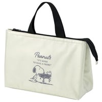 スケーター カバー付きランチバッグ スヌーピー バッジ PEANUTS