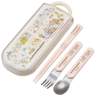 すみっコぐらし　すみっコぐらし庵限定　バンブーカトラリーセット3Pセット すみっコぐらし すみっコぐらし庵限定 バンブーカトラリーセット