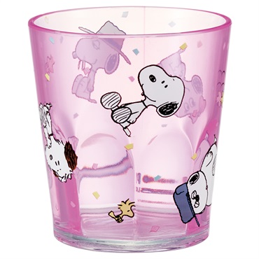 スケーター　アクリルコップ　スヌーピー　バルーンピンク　PEANUTS　 SNOOPY