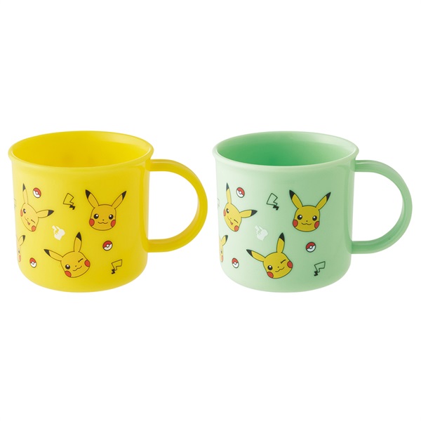 スケーター 抗菌プラコップ2個セット ピカチュウ ポケモン | イオン