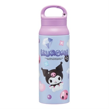 カラビナハンドル ステンレスボトル ぷっくりバルーン サンリオ(クロミ)