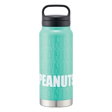 スクリューハンドル付きマグボトル 500ml スヌーピー(ネオングリーン)