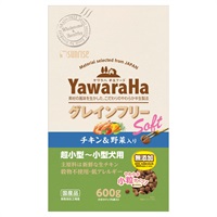 ヤワラハ グレインフリー ソフト チキン&野菜入り 600g ヤワラハ YawaraHa マルカン(超小型～小型犬用)