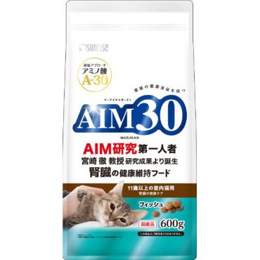 AIM30 600g サンライズ sunrise マルカン(11歳以上の室内猫用腎臓の健康ケアフィッシュ)