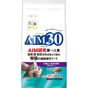 AIM30 600g サンライズ sunrise マルカン(15歳以上の室内猫用腎臓の健康ケアフィッシュ)