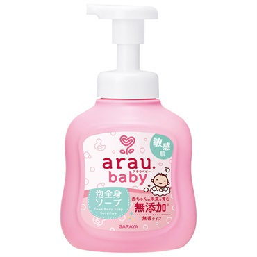 サラヤ アラウ.ベビー 泡全身ソープ 敏感肌 本体 450ml