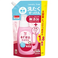 アラウ.ベビー 洗たくせっけん 無香タイプ つめかえ用 大容量 1300ml(4973512259647)