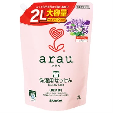 アラウ 洗たく用せっけん 詰替 大 2L アラウ arau. サラヤ