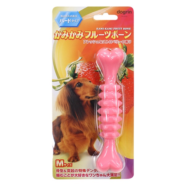 かみかみ フルーツボーン ストロベリー ハードタイプ M スーパーキャット(M)
