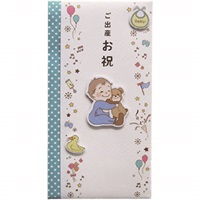 スズキ紙工 金封出産祝(あかちゃんとくま)