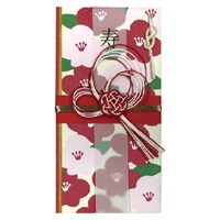 ご祝儀袋 デザイン金封 花模様 つばき(ｽ-6373)