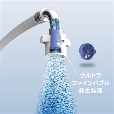 SANEI ウルトラファインバブル 自動洗濯機給水ホース | イオン