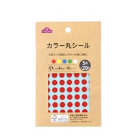トップバリュ　カラー丸シール(小)
