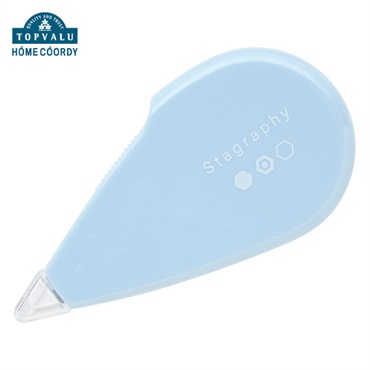 青い修正テープ 透明ケース トンボ鉛筆 修正テープモノエアーペンタイプ ミント CT-PAX5C61