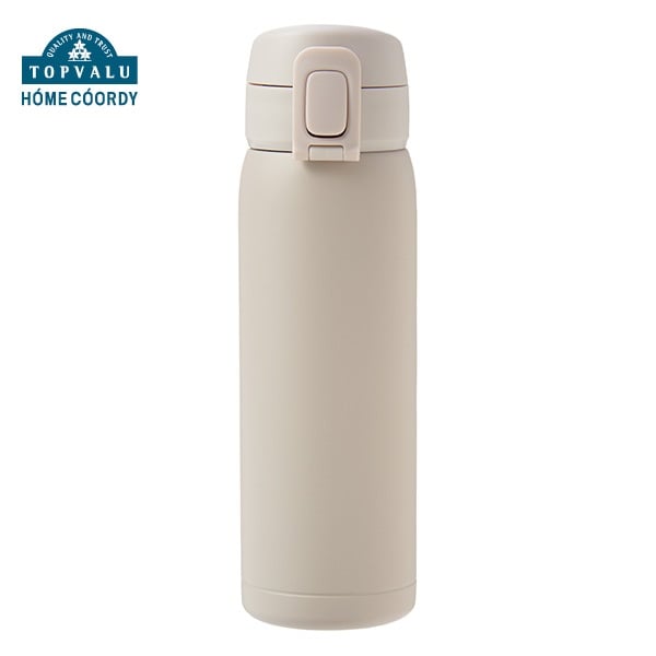 ホームコーディ　ワンタッチマグボトル　水筒　マグボトル(グレージュ-500mL)
