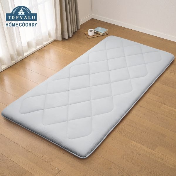 ホームコーディ 腰をしっかり支える 敷ふとん(グレー-ダブルロング)