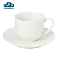 ホームコーディ　カップ＆ソーサー　白磁(ホワイト)