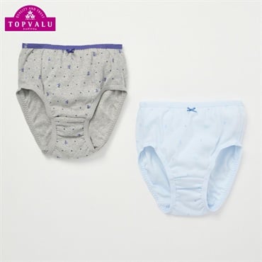 ショーツ2枚組 綿100% 花柄 GIRLS 女の子 トップバリュ キッズ 140cm