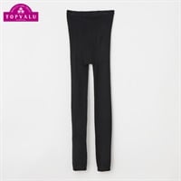 コットンミックス レギンス10分丈 男の子 女の子 トップバリュ キッズ 105cm-150cm(ブラック-105cm)