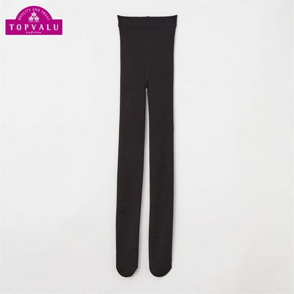 yuri＊プロフィール必読 レギンス　トンクトップ　黒M(6) ピースフィットウォーム タイツ 裏起毛 女の子 トップバリュ