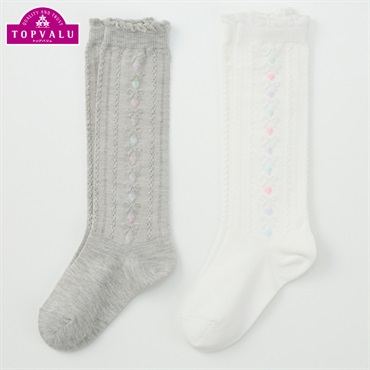 カジュアルハイソックス2足組 女の子 トップバリュ キッズ 16