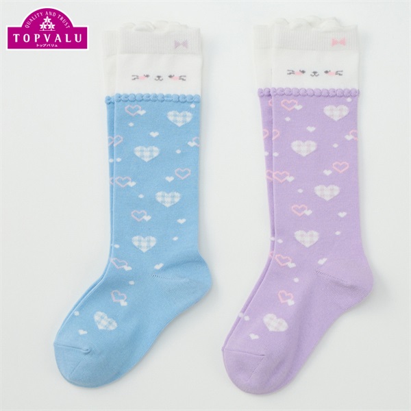 カジュアルハイソックス2足組 女の子 トップバリュ キッズ 16