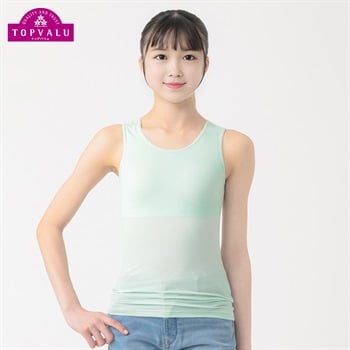 ピースフィット クール GIRLS カップ付きタンクトップ 女の子 トップバリュ キッズ 140cm-165cm(ミント-140cm)
