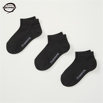カジュアルソックス 男の子 スニーカー丈３足組 トップバリュベストプライス キッズ 19-24cm(3足組(D)-19-24cm)