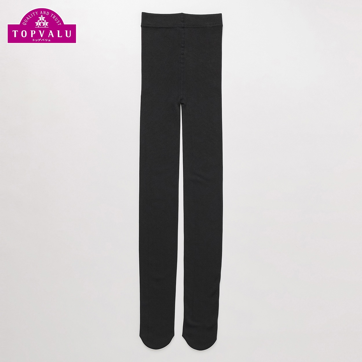 ピースフィットウォーム フィットタイツ 100ｰ160cm（厚地・裏起毛・160デニール相当） キッズ 女の子 トップバリュ(ブラック-140ｰ160cm)
