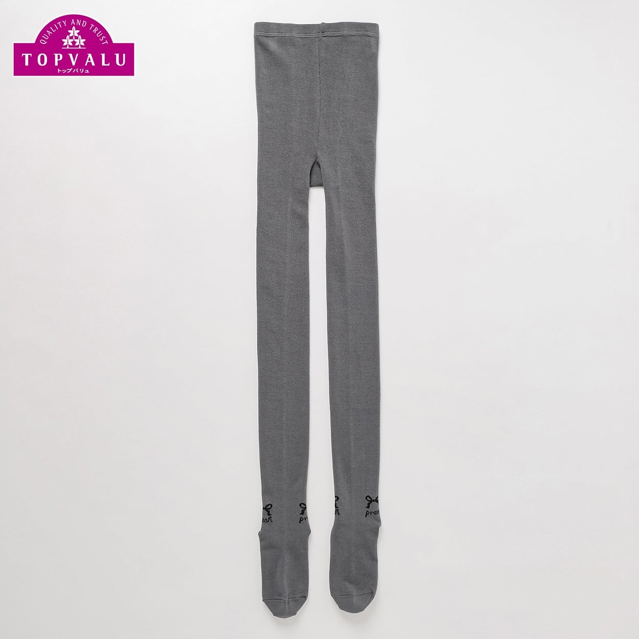 ピースフィットウォーム コットンブレンドタイツ 135cm/150cm（綿混・後ろマチ付） キッズ 女の子 トップバリュ(チャコ－ルグレ－-135cm)