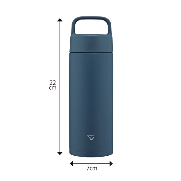 象印　食洗器対応　シームレス　ステンレスマグ　SM-RS50/65　水筒　マグボトル(ネイビー-0.5L)