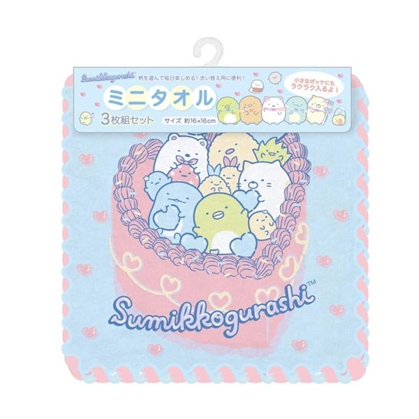 すみっコぐらし スミッコ3枚組ミニタオル 4974413900225 新入園入学