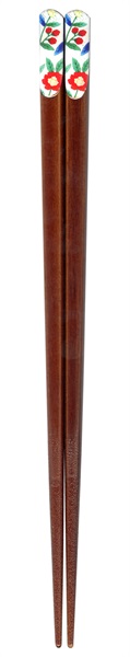 石井商店　天然木　錦彩箸　２３ｃｍ(銀彩)