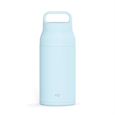 プラスエー ハンドル付きステンレスボトル(パウダーブルー-0.35L)
