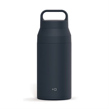 プラスエー ハンドル付きステンレスボトル(ブラック-0.35L)