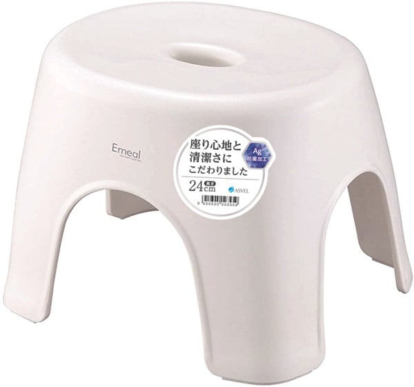 アスベル　Emeal　風呂イス　24cm(ホワイト)