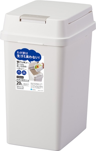 アスベル　エバン密閉プッシュペール　A6009　20L(ホワイト)