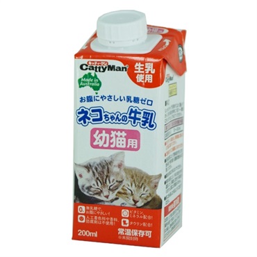 キャティーマン ネコちゃんの牛乳 幼猫用 200ml CattyMan ドギーマンハヤシ
