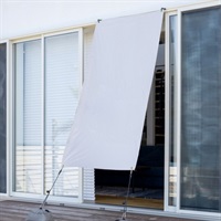 雨よけシェードW　グレー(90×200cm)