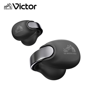 Victor　完全ワイヤレスイヤホン HA-NP1T【マイク対応/ワイヤレス（左右分離）/Bluetooth】(ブラック)