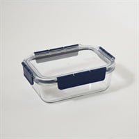 ベストコ ふた付き 耐熱ガラス 保存容器　ロック＆ロックガラス(1L)