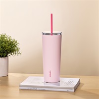 カローテ　ClearTopタンブラー　ストロー付き　950ml(ピンク)