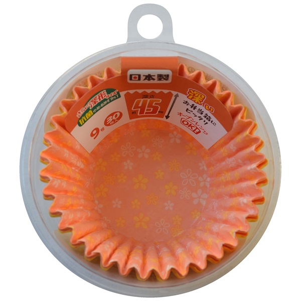おかずカップ　抗菌　小花おかずカップ(さらに深形９号)