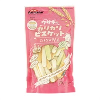 ミニアニマン ウサギのカリカリビスケット ミルク&野菜 70g miniAniman ドギーマンハヤシ(70g)