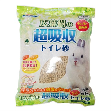 ミニアニマン 広葉樹の超吸収トイレ砂 5L mini Animan ドギーマンハヤシ